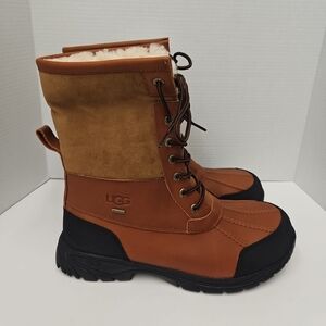 UGG Men's Brown and Black Rain & Snow Boots
